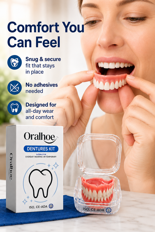 Instant Full Restoration Dentures – Fit At Home In Minutes