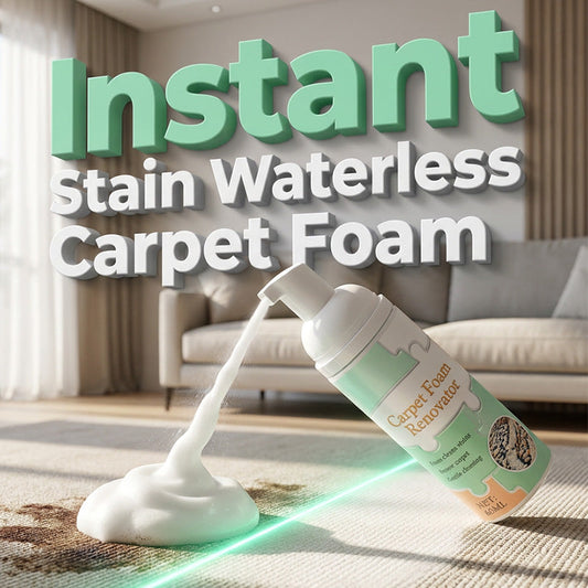🏆 Last Day Special Price ! 🔥Buy 2 Get 1 Free🎁Waterless Carpet Foam Stain Remover with Towel
